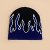 Nuevo gorro de punto popular europeo y americano con letras, llama, calavera de araña, para hombre y mujer, otoño e invierno, personalizado, hip hop, cálido, al por mayor