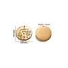 Acero Inoxidable Grabado Doce Constelaciones Chapado en Oro 18K Pulsera Collar Accesorios Acero de Titanio Colgante para Joyería DIY