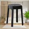 Bancos Hogareños Apilables, Sillas de Comedor Modernas Minimalistas, Bancos de Repuesto para Uso Doméstico, Sillas de Mesa de Comedor, Sillas de Plástico de Moda con Respaldo