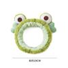 Bonito pequeno sapo rosto lavagem headband faixa de cabelo alta Skull top outono e inverno pelúcia desenhos animados engraçado cross-border atacado