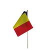 Não. 8 Bandeira romena 14 * 21 cm poliéster bandeira fábrica Roménia mão bandeira spot atacado com Rod