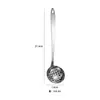 Cucharón Colador de Acero Inoxidable Espesado para Sopa Hogareño Tamaño Grande y Pequeño Cucharón para Sopa Cuchara de Mango Largo Cocina Hogareña Olla Caliente Filtro Catering