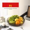Bandeja Plástica para Ração de Animais Cesta Drenante de Frutas Dupla Camada Estilo Ins Bandeja para Lanches de Nozes Doces Doméstica Bandeja para Frutas e Vegetais Frutas Secas