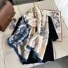 Lenço de Seda para Mulheres 25 Primavera e Outono Novo Estilo Lenço de Alta Qualidade Versátil Cetim Grande Longo Lenço de Moda Estampado Xale Diário