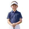 Ropa de Golf Transpirable y Ligera Pgm Kidsren para Niños Ropa de Verano de Manga Corta para Niños Protección Solar Tops Transpirables