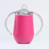 Criativa 12oz Aço Inoxidável 304 Alça Binaural Casca de Ovo Caneca de Escritório Portátil Caneca Térmica Atacado Transfronteiriço