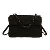 Bolso Textil 2024 Otoño e Invierno Nueva Moda Versátil Hombro Bandolera Acolchado Diamante Cadena Sencillo Axila Bolso Cuadrado Pequeño