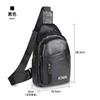 Bolsa de Peito Masculina Multifuncional de Couro Macio, Casual para Viagem de Negócios ao Ar Livre, Bolsa Universal para Celular de Negócios, Bolsa Transversal de Ombro Multifuncional