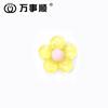 21x 21mm resina color transparente polvo flor de cinco pétalos diy horquilla para el cabello de niños parche funda de teléfono móvil accesorios para pendientes