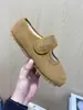 [en stock] ¡color nogal! Zapatos de Algodón Maomao Cálidos Vintage para Mujer, Calzado de Abrigo de Invierno con Forro de Felpa, Zapatos Mary Jane Tipo Frijol