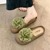 Mules fofas de bico fechado para mulheres, adequadas para uso externo, novo modelo de verão 2026, sapatos confortáveis e ultrassuaves, estilo coreano, duráveis, estilo princesa, atacado