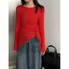 Conjunto de Dos Piezas de Suéter de Punto Suave de Lana Estilo Coreano de Lujo Ligero y Chal para Mujer, Primavera 2026, Camiseta Base Casual Ss997