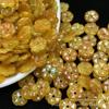 Jade amarelo jade Seiko partes da flor da sorte atacado acessórios diy feitos à mão Jade brincos de joias pingente com contas por atacado