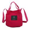 Bolso de mujer nuevo estilo coreano, bolso de lona sencillo y artístico para chica, bolso de cubo de moda de color sólido fresco, bolso cruzado informal moderno
