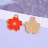 Novos Acessórios de Joias DIY Liga Pingente Flor de Cerejeira com Esmalte Acessórios Brincos Acessórios de Cabelo Pingentes para Celular Atacado