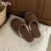 Fábrica de Zapatos Qidan Pantuflas Silenciosas de Algodón Lino para Mujer, Hogar Interior, Todas las Estaciones Transpirables Ligeras Suela Suave Antideslizantes