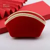 Bolsa de Veludo com Contas e Zíper 15Lle, Bolsa de Pulso, Bolsa para Contas de Oração, Bolsa Organizadora de Joias