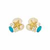 Pendientes de circonita con forma de estrella de mar y hada, exquisitos, ligeros, de lujo, sencillos, elegantes, combinables con todo, nuevos pendientes de moda de verano para mujer.