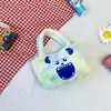Nueva Bolsa de Peluche con Bloques de Color de Dibujos Animados 2023 Moderna Linda Cinnamoroll My Melody Bolso de Mano Bolso Cruzado para Chicas Dulces