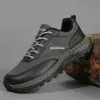 Zapatos de viaje para hombre para todas las estaciones, zapatos de senderismo y escalada de punta ancha, zapatos deportivos ligeros y transpirables para exteriores, zapatos casuales para caminar para mujer