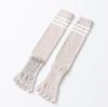 Otoño e Invierno nuevos calcetines largos de yoga para mujer de cinco dedos a rayas de alta calidad antideslizantes cálidos calcetines para piernas simples de tres barras