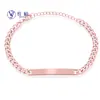 Punto Europa y Estados Unidos accesorios transfronterizos pulsera con letras de título curvo diy fabricantes de nombres familiares suministro al por mayor