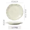 Louça Cerâmica Rústica de Alto Valor Estilo Retrô para Uso Doméstico: Pratos, Tigelas de Arroz, Tigelas de Sopa, Copos de Água, Pratos de Jantar Esmaltados em Forno de Formato Irregular, Empratamento Criativo