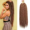 Trenza Senegalesa de Dos Hilos Trenzada a Mano de 12 Hebras de Grosor Medio Peluca de Crochet Sintético Peluca Esponjosa
