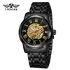 Nuevo reloj mecánico casual de moda para hombre estilo europeo y americano, hueco, no completamente automático