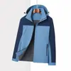 Chaqueta de Trabajo Impermeable a Prueba de Viento para Exteriores Personalizada Tres en Uno con Logo Impreso Bordado de Bloques de Color de Alta Calidad