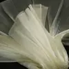 Acordeón Floral Perlado Hecho a Mano Tul de Boda Tela Organdí Tul Decoración de Fondo de Boda con Diseño Plegado