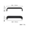 Manija para puerta de gabinete mate de doble agujero de montaje en superficie doblada doble Ancho de la superficie 20 Aleación de aluminio macizo engrosado Herrajes para muebles Manija de armario