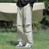 Pantalones cargo de pierna recta para senderismo al aire libre en primavera y otoño para hombres y mujeres, pantalones de trabajo deportivos de moda, pantalones tipo paracaidista de corte holgado, pantalones largos casuales