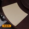 Sousplat de Couro Chuangmu Impermeável, Isolado e à Prova de Óleo Jogo Americano de Mesa de Hotel para Casa Luxo Leve em Forma de Leque Linha Única