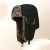 Gorra de Invierno al Aire Libre Lei Feng con Logo Personalizado, Gorro Cálido de Algodón, Impermeable, Protector de Orejas, Cortavientos, Resistente al Frío, Gorra de Piloto
