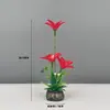Decoración de Plato de Sashimi, Guarnición de Plato Frío para Catering de Hotel, Decoraciones de Flores y Hierbas de Plástico para Platos, Adornos Pequeños, Flor de Ciruelo de Invierno