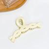 Pinza para el cabello sencilla y elegante para mujer, con forma de tiburón, 2024, nueva pinza grande para el cabello, pinza para el cabello de alta gama.