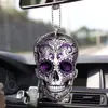 Transfronterizo Nuevo Acrílico Plano Flor Calavera Colgante Decoración Colgante de Coche Dibujos Animados Otras Marcas