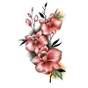 Adesivos de Tatuagem Temporária para Mulheres com Desenhos Florais: Padrões Florais de Peônia, Rosa, Borboleta, Renda e Aquarela para Meio Braço ou Perna