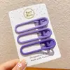 Pinzas para el cabello coloridas, artísticas y coquetas modelo 2025, pinzas de pico de pato estilo universitario para chicas dulces, pasadores para el cabello de estudiante, accesorios para el cabello de alto valor