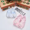 2024 Nuevos Zapatos de Gelatina Melissa Melis*A Nido de Pájaro Lazo Corona Zapatos de Princesa Zapatos de Playa Fragantes Mujer
