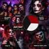 Paleta de Pintura Corporal Halloween KineShineX, Pintura Facial y Corporal Roja, Negra y Blanca para Fiestas