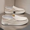 Nuevos Zapatos de Lona para Hombre 2025 Verano Casual Zapatos de Lino del Viejo Pekín Zapatillas de Pescador Hombres Perezosos Slip-On