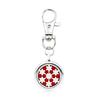 Chaveiro de aromaterapia de moda transfronteiriça oca, caixa de cor multicolorida, pingentes de fabricantes, ornamentos de comércio exterior