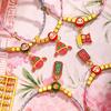 Pulsera de cuerda colorida de zongzi para el Festival del Bote del Dragón para ser no. 1 pulsera de regalo de cuerda roja tejida a mano para niños y niñas