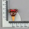 Accesorios de Resina de Helado, Conos de Mickey y Minnie, Materiales para Funda de Teléfono con Pegamento de Crema, Mini Crocs