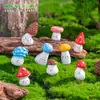 Micro Paisaje de Exportación Transfronteriza Hongo Pequeño Lindo Inclinado Musgo Lindo Jardinería Decoración DIY Accesorios Adornos Pequeños