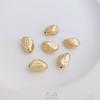 Cor de ouro 14K retendo contas espaçadoras de pedra de forma irregular pétala barroca espaçador diy joias de pérola feitas à mão