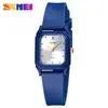 2020 Momento Belleza Cuadrado Casual Casual Puntero Digital Cuarzo Negro Hebilla de Pasador Luz Reloj para Estudiantes