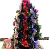Nuevas decoraciones navideñas transfronterizas: cinta de malla transparente, cadena de luces, decoración para árbol de Navidad, lazo de luz LED.